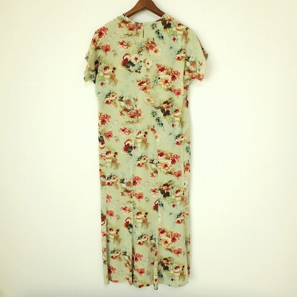 snc カネコイサオ KANEKO ISAO ワンピース 緑系 マルチ 半袖 花柄