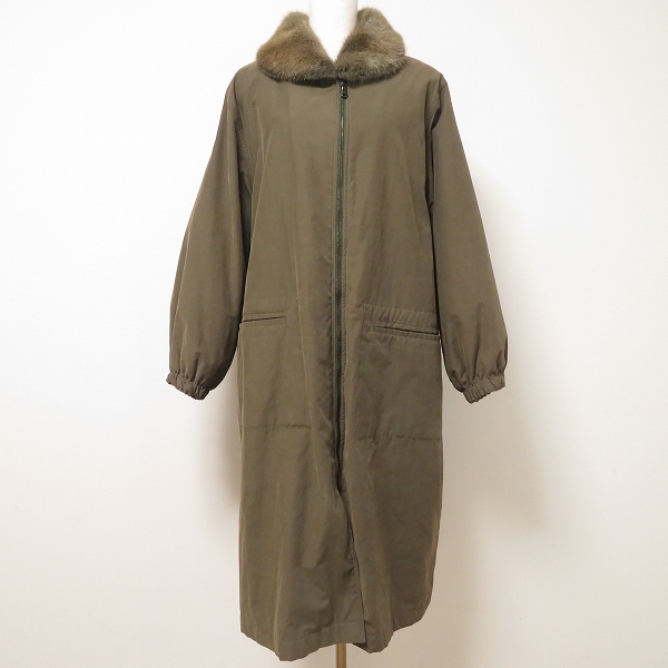 #wnc マックデイビッド McDavid コート モッズコート カーキ ファー ライナー付 ジップアップ レディース [931375]
