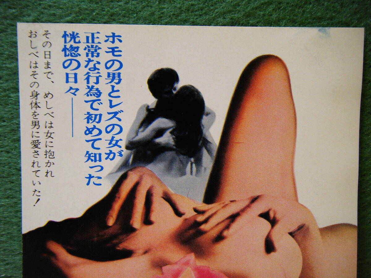 BF24◆送料無料◆未使用 希少『 花弁のうずき 』日本ヘラルド ハガキ 試写ご招待 当時物◆検索＝ 映画チラシ_画像2