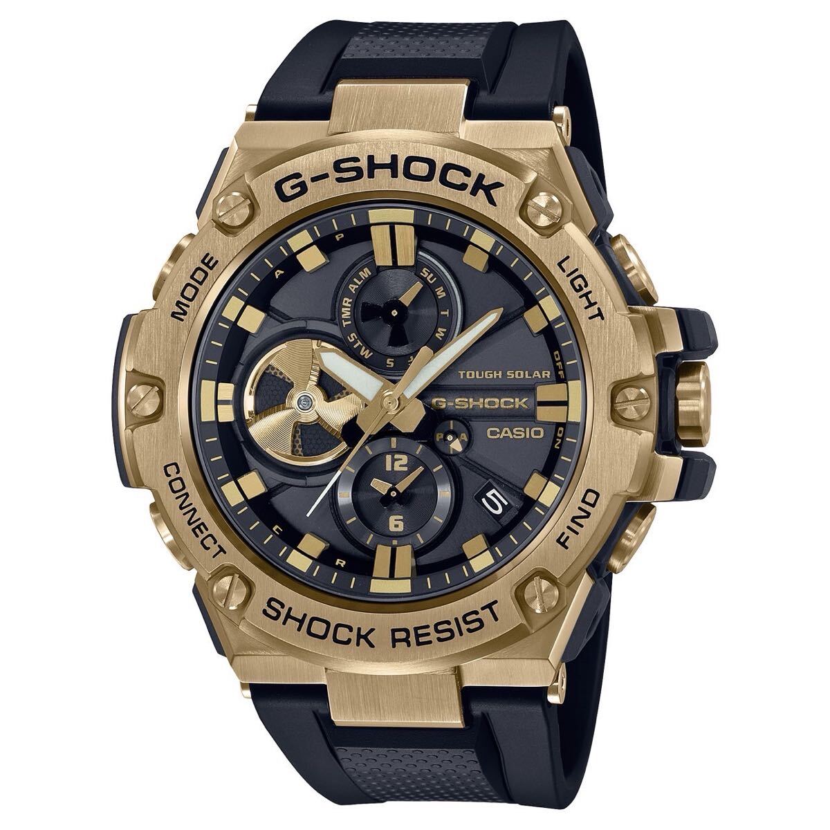 G-SHOCK Gショック G-STEEL Gスチール Bluetooth搭載 タフネスクロノグラフ GST-B100GB-1A9JF
