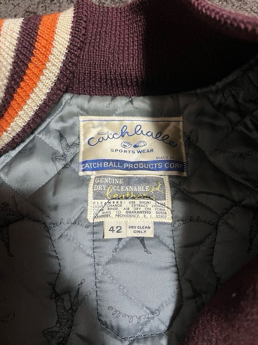 CROSS COUNTRY 80's USA制 CatchBall SportsWear アワードジャケット　