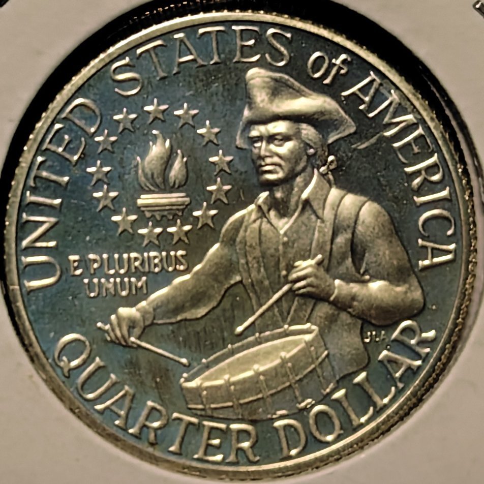 (C-565) アメリカ　25セント白銅貨　1976年S_画像2