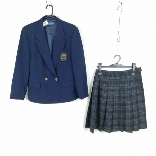 1円 ブレザー チェックスカート 上下2点セット 冬物 女子 学生服 1円 ブレザー チェックスカート 上下2点セット 冬物 女子 学生服