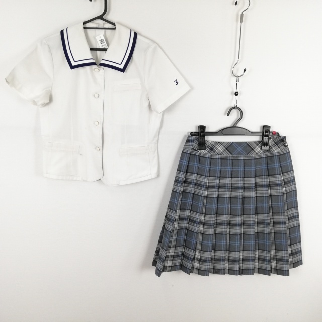人気ブランドの新作 Yahoo!オークション - 上下2点 チェックスカート ブラウス 1円 学生服
