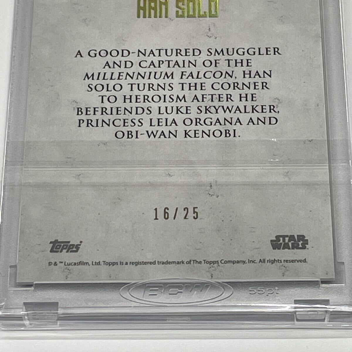 B257【個人保管品】/ Topps HAN SOLO スターウォーズ 直筆サイン
