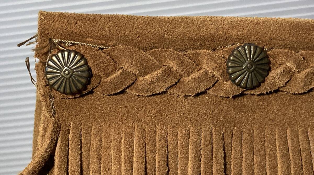 MINNETONKA Minnetonka двойной бахрома тигр mpa- ботинки 622 24cm текущее состояние товар 