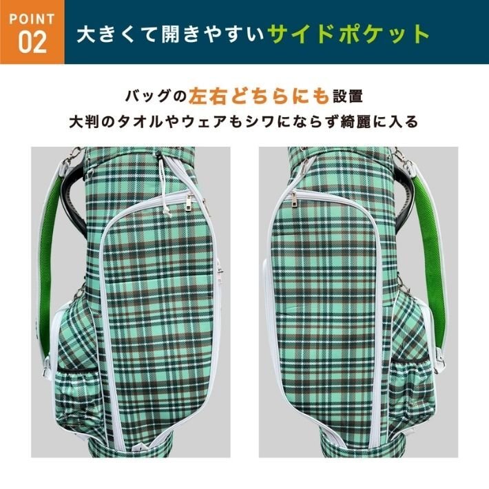 ホワイト 飛衛門 見て取れる ゴルフ 軽い キャディバッグ クラブ ホワイト 飛衛門 見て取れる ゴルフ 軽い キャディバッグ クラブ