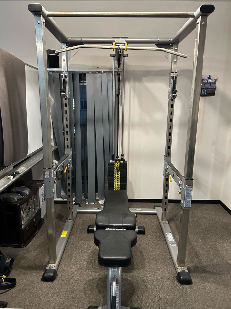 タフスタッフ　パワーラックハイロープーリーアタッチメント付　IVANKOバーベルセット