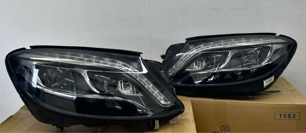 E メルセデスベンツ S550 W222 ヘッドライト　ヘッドランプ　左右セット　確認(rèn)済み