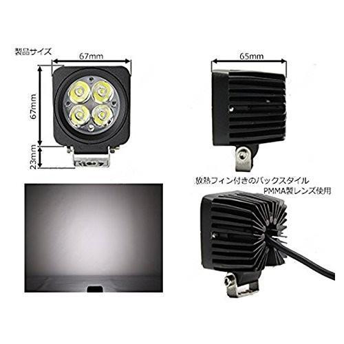 !_LED рабочее освещение рабочее освещение Mini модель 12W широкоугольный модель 6000K10-30VDC соответствует 12V/24V двоякое применение водонепроницаемый * пыленепроницаемый * ударопрочный * продолжительный срок службы универсальный 2 шт. комплект бесплатная доставка 