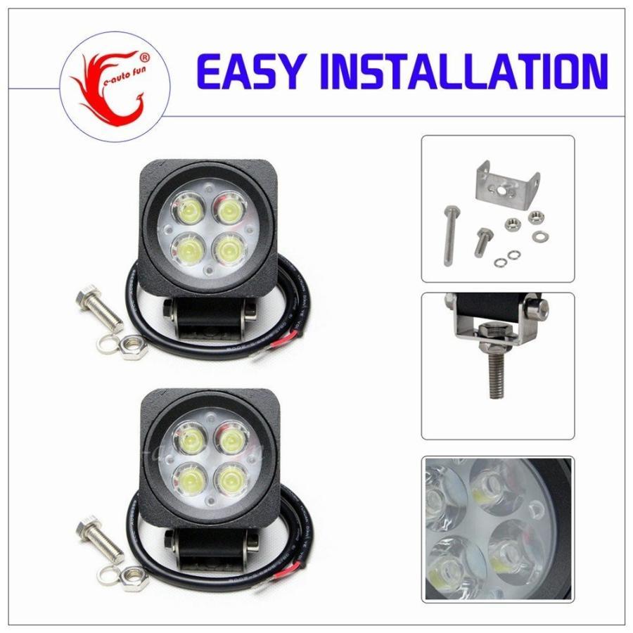 !_LED рабочее освещение рабочее освещение Mini модель 12W широкоугольный модель 6000K10-30VDC соответствует 12V/24V двоякое применение водонепроницаемый * пыленепроницаемый * ударопрочный * продолжительный срок службы универсальный 2 шт. комплект бесплатная доставка 