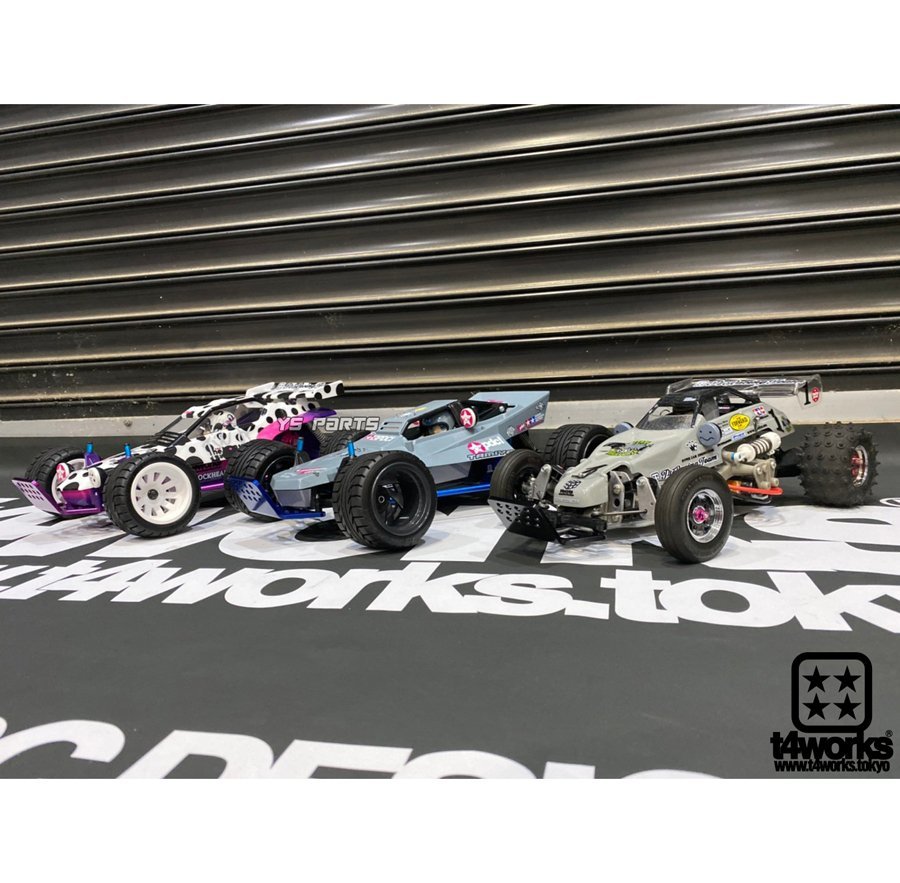 [高品質(zhì)アルミ合金]t4worksスキッドプレート/フロントバンパー ピンクアルマイト田宮/タミヤマイティフロッグ/グラスホッパー2
