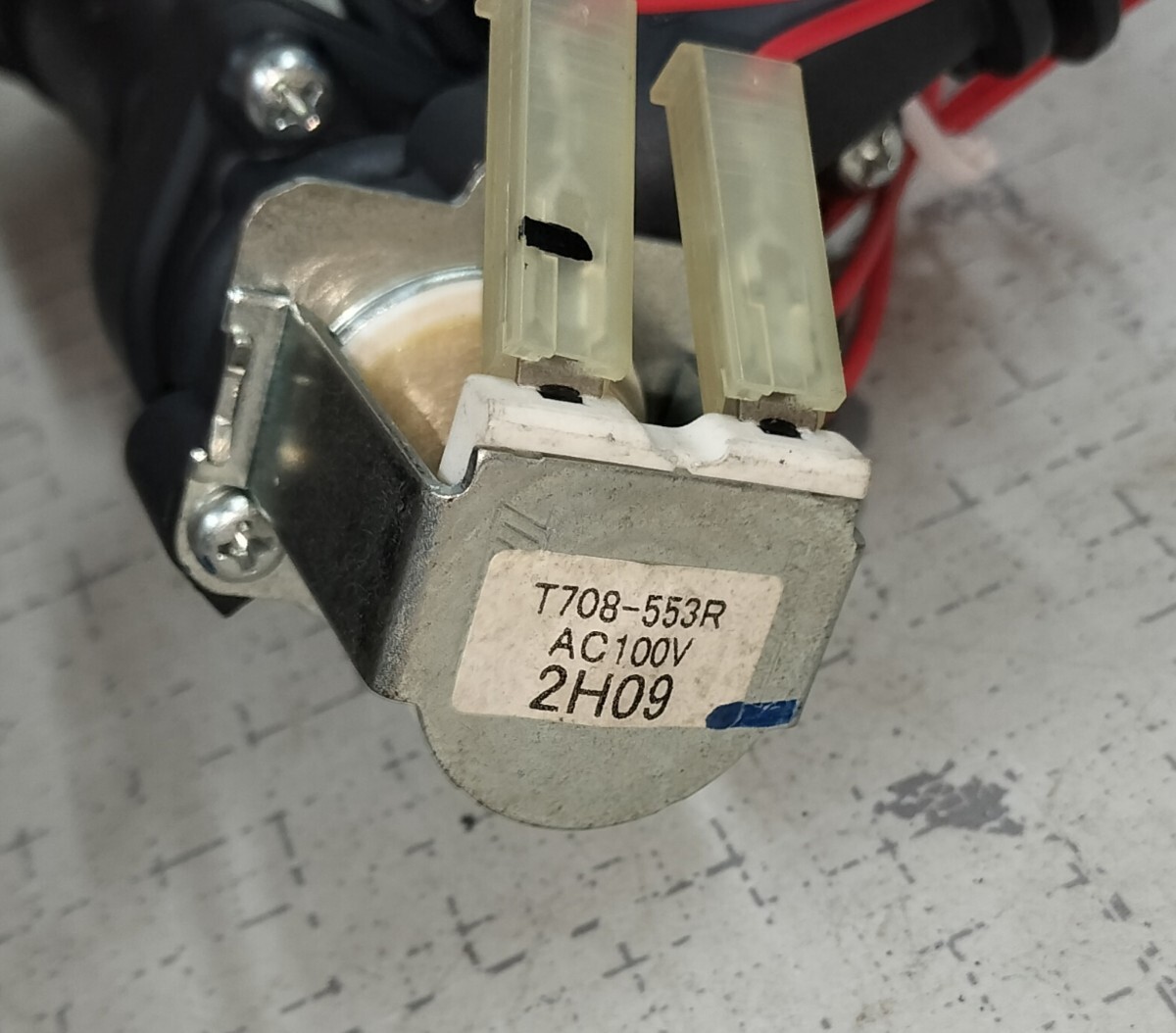 25-長府/給湯器/部品/水路系パーツ/お湯はり弁/お湯はり水量センサ/T708-553R/中古部品_画像4