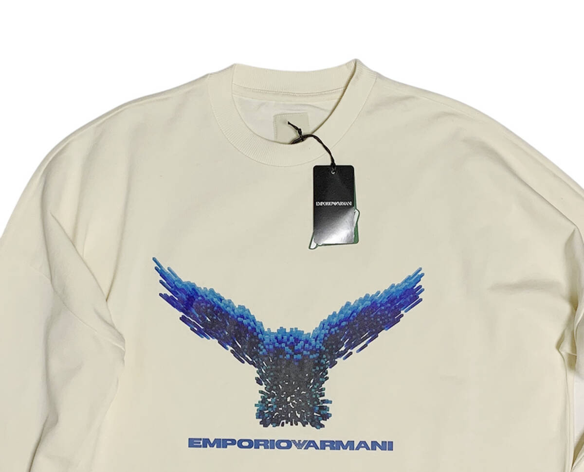 Sale☆エンポリオアルマーニ クールネックトップス グラフィックイーグル EMPORIO ARMANI 
