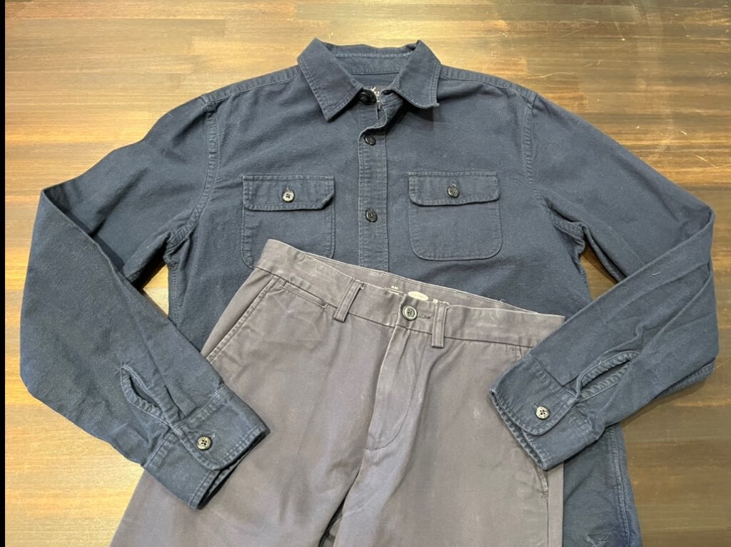 P メンズ パンツ OLD NAVY オールドネイビー チノパン ネイビー スリム 細身 アメカジ 古着 小さい FF318 / W28 全国一律レターパック配送_画像5