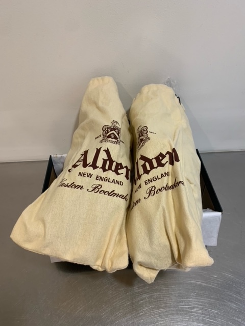 新品　未使用　試し履き無(wú)し　 ALDEN （オールデン） プレーントゥ コードバン ブラック（品番 ９９０１） US７