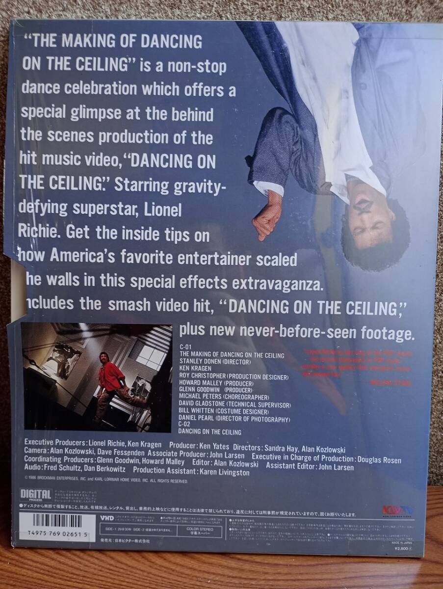 R0253 VHD* видео диск la Io фланель * Ricci -Lionel Richie The Making Of Dancing On The Ceiling