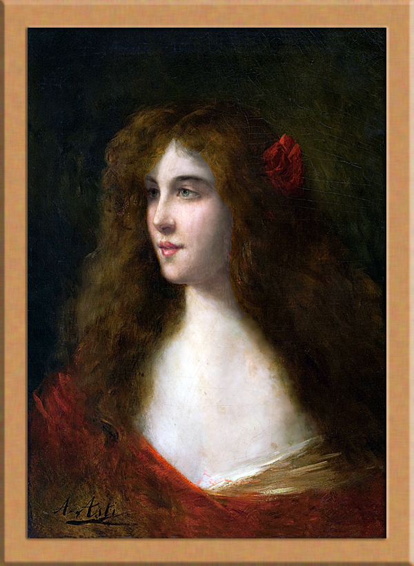 女性の肖像画 A3 フランスのアート