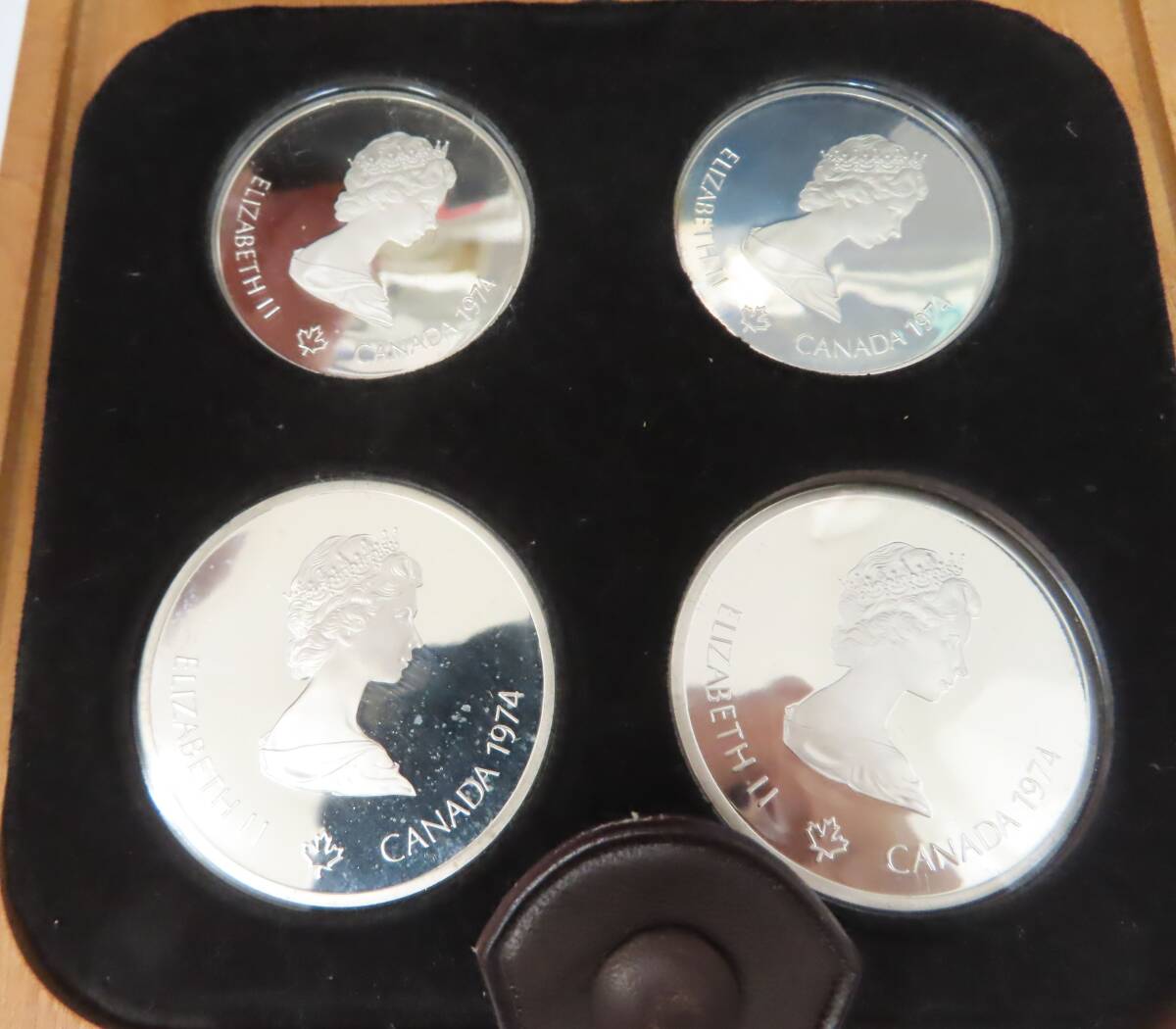 カナダ モントリオール オリンピック記念 1976年 ケース入り銀貨