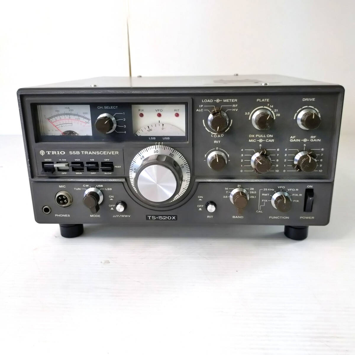 #TRIO TS-520X SSB TRANSCEIVER рация приемопередатчик радиолюбительская связь Trio электризация проверка settled 