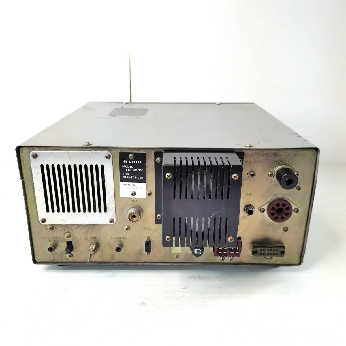 #TRIO TS-520X SSB TRANSCEIVER рация приемопередатчик радиолюбительская связь Trio электризация проверка settled 