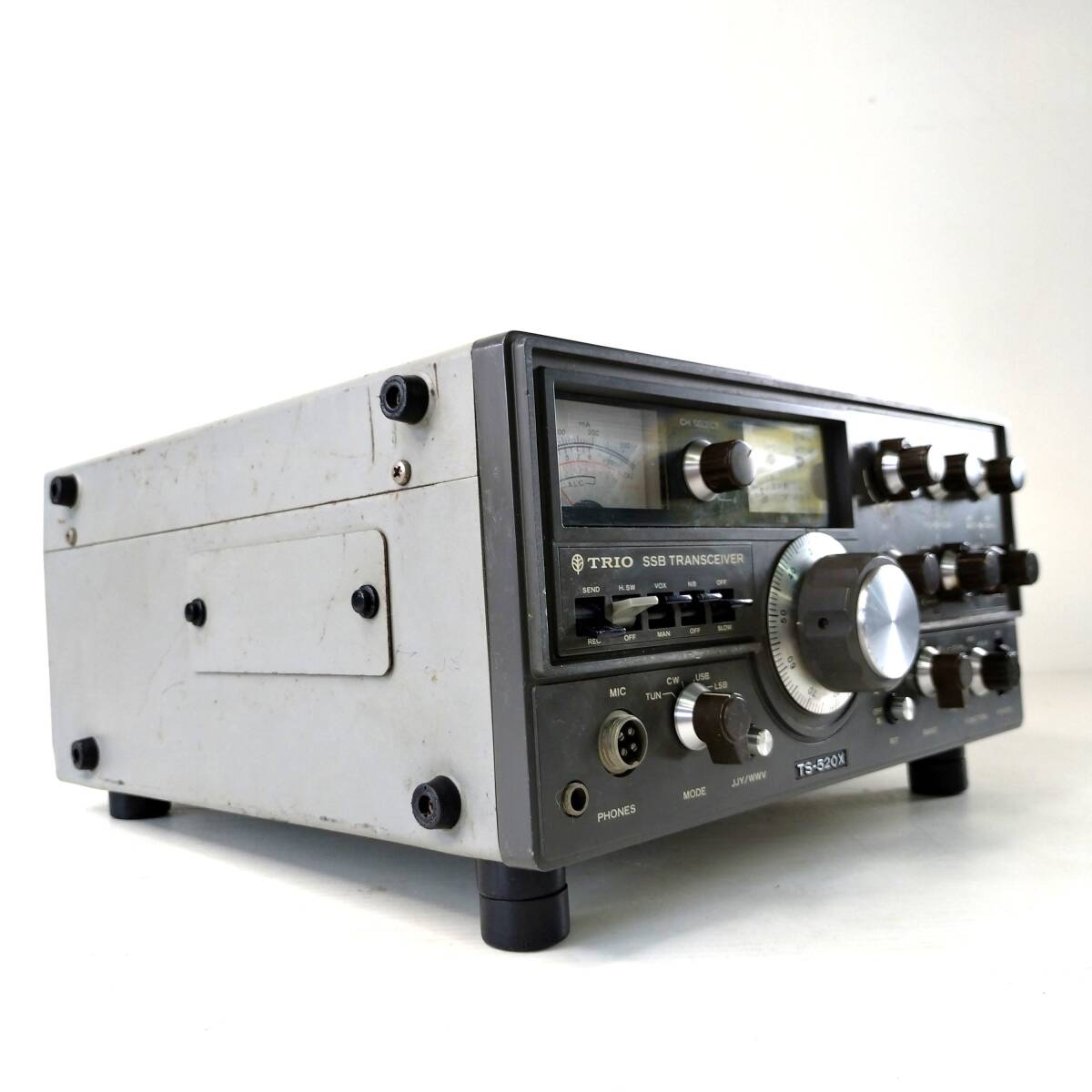 #TRIO TS-520X SSB TRANSCEIVER рация приемопередатчик радиолюбительская связь Trio электризация проверка settled 