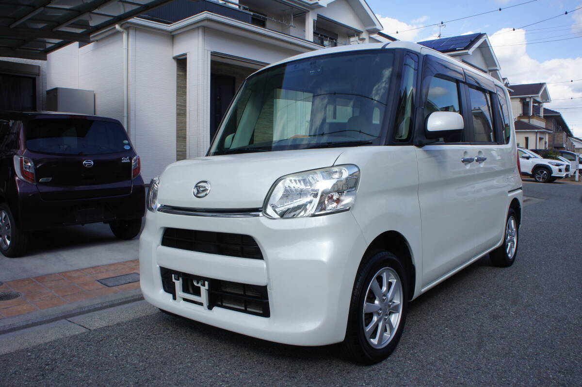 大坂発 動畫有 4WD 四駆 車検令和9年5月迄 パールホワイト ナビ TV DVD USB バックカメラ 前后2カメラドラレコ ETC Bluetooth タント LA610