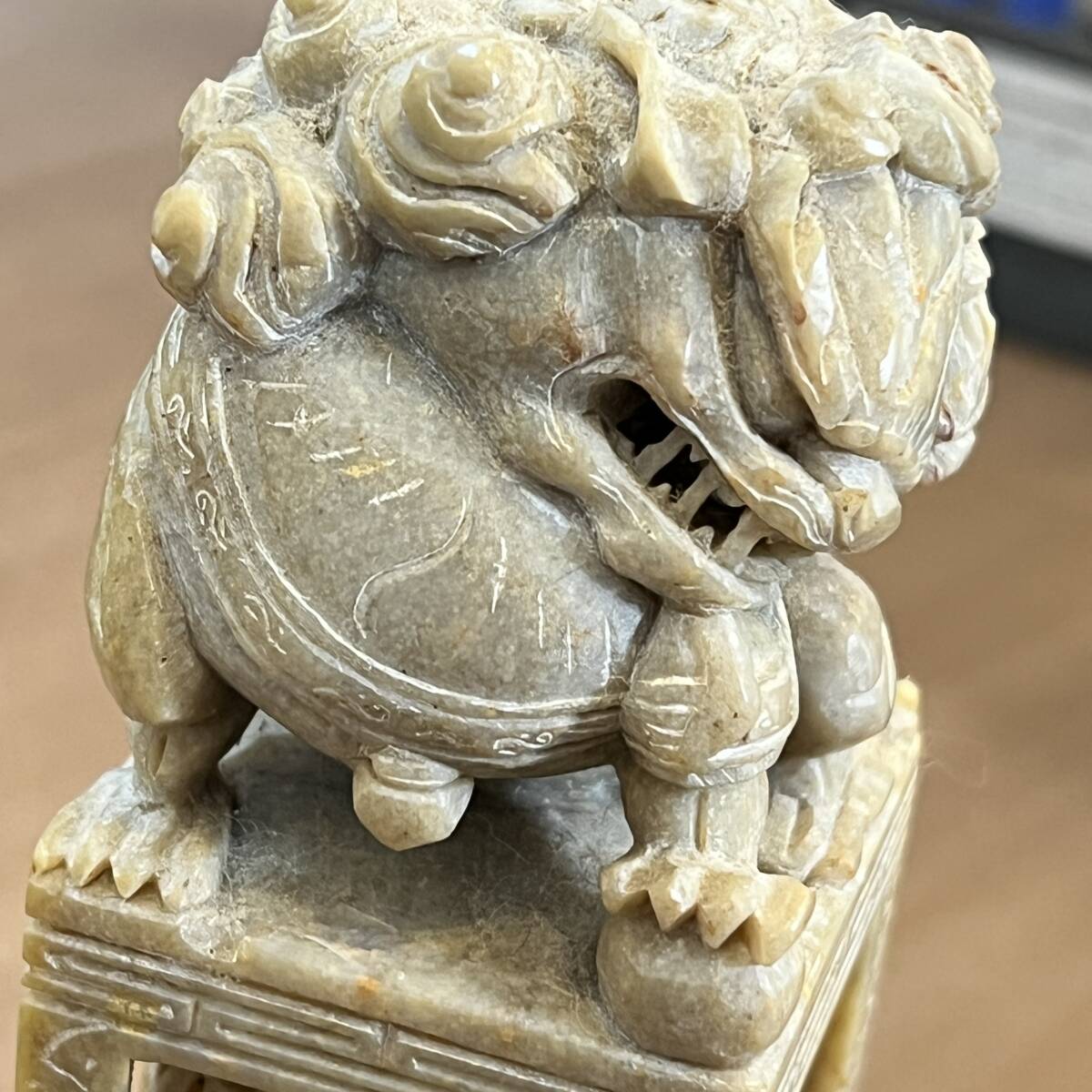 印材 獅子 一対 天然石 唐物 中国古美術 時代物 印鑑 印章 書道 印材 獅子 一対 天然石 唐物 中国古美術 時代物 印鑑 印章 書道