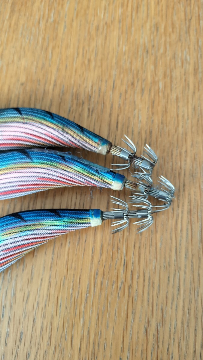 エギ王q ネオトラッドカラー 3.5号 ブルー マーブル レッド 赤テープ 廃盤 ライブ セット live YAMASHITA_画像3