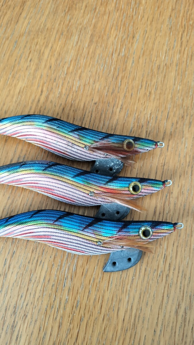 エギ王q ネオトラッドカラー 3.5号 ブルー マーブル レッド 赤テープ 廃盤 ライブ セット live YAMASHITA_画像4