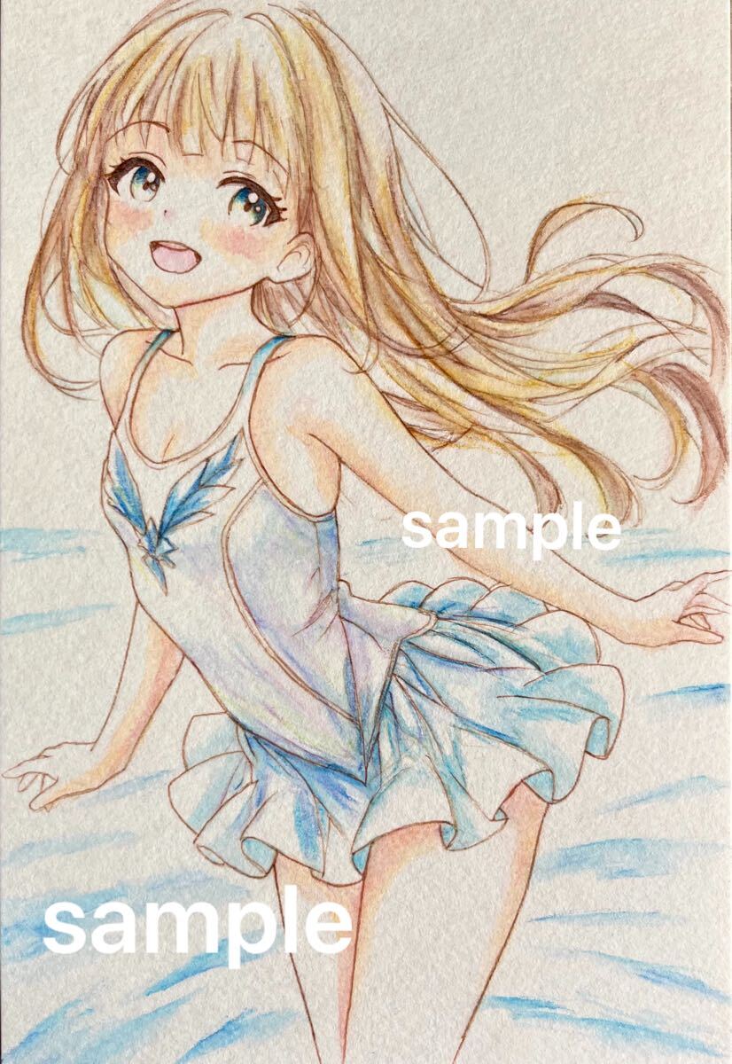オリジナル ◇ 手描きイラスト ◇ フィギュアスケート 女の子 オリジナル ◇ 手描きイラスト ◇ フィギュアスケート 女の子