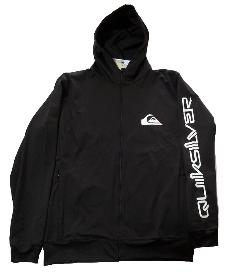 クイックシルバー メンズ ラッシュガード ジップ フーディ Lサイズ ブラック 黒 OMNI MW ZIP HOODIE JP_QLY241032 Quiksilver