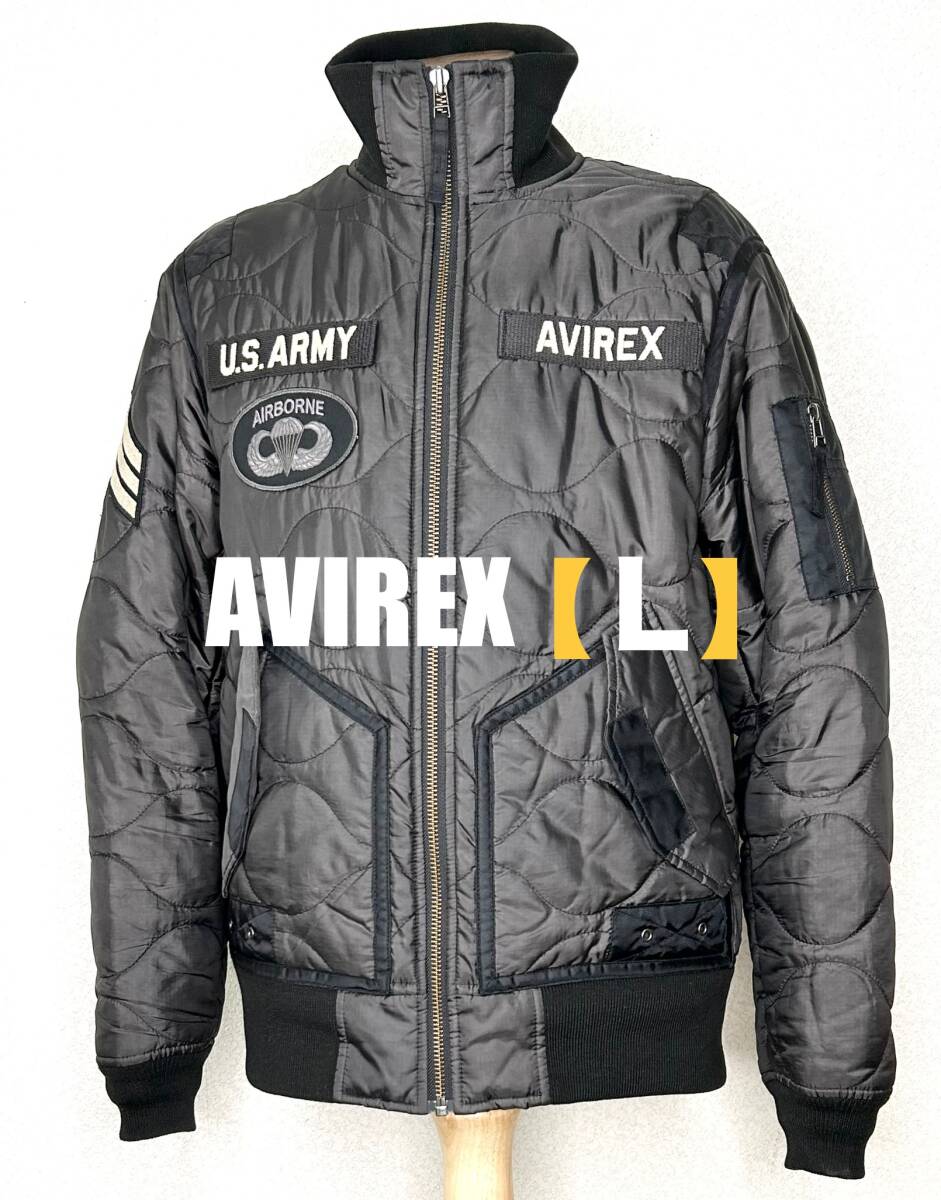 良品⑧AVIREX【L】フライトJKT◆TOPGUN アヴィレックス gpz アビレックス　ハーレー★匿名配送★ninja MA-1