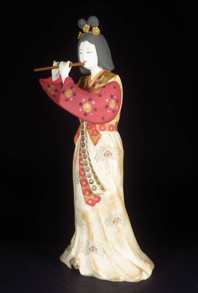 SAKURAYA】希少な作品【博多人形「調べ」/伝統工芸士 三宅隆 SAKURAYA】希少な作品【博多人形「調べ」/伝統工芸士 三宅隆