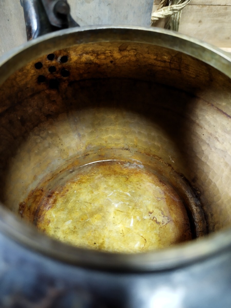 明治時代 打出 茶道具 二重蓋 砲口 やかん 薬缶 煎茶道具 水注 明治時代 打出 茶道具 二重蓋 砲口 やかん 薬缶 煎茶道具 水注