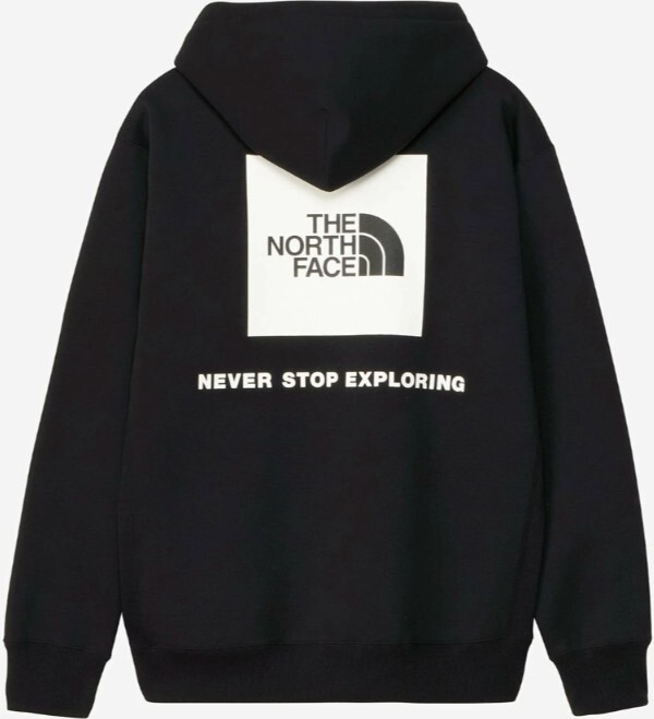THE NORTH FACE ノースフェイス バックスクエアロゴフーディサイズL ブラック