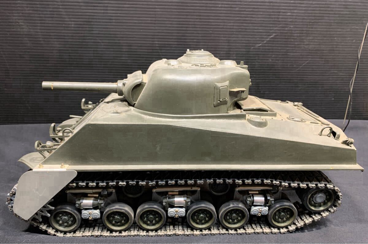 組済 現状品にて タミヤ ラジコン 金属キャタピラ 全長約35cm M4 組済 現状品にて タミヤ ラジコン 金属キャタピラ 全長約35cm M4