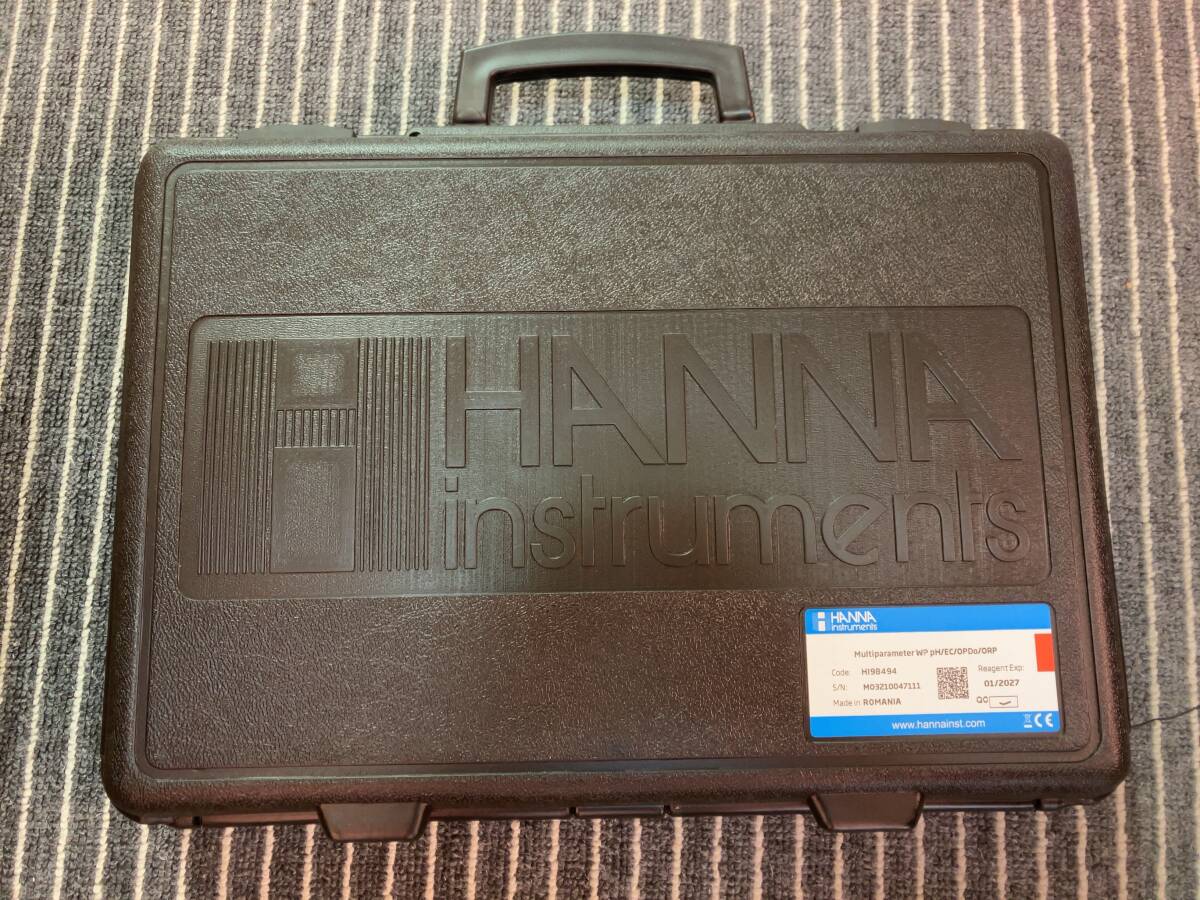  б/у HANNA бросание включая тип много пункт измерительный прибор HI 98494 рН-метр pH измерительный прибор PH измерительный прибор прибор для проверки качества воды .. кислород температура температура воды рукоятка na