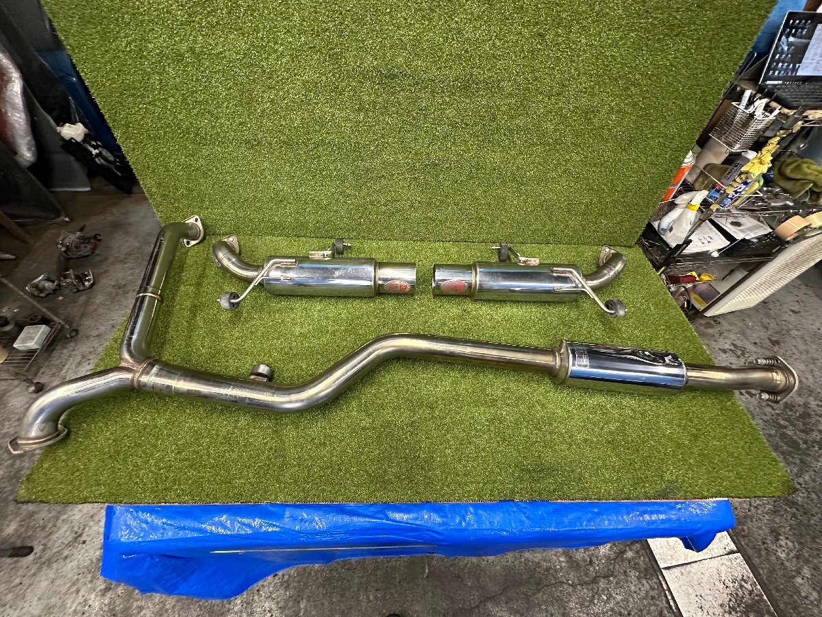 社外 スバル レガシィ BP5 柿本改 センターマフラー センターパイプ リアマフラー リアピース セット 中古品 03S08253 06C00006 EJ20X 4WD