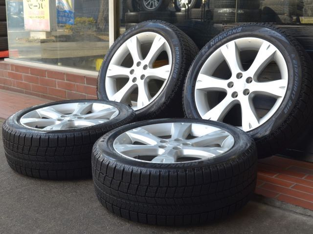 17インチ スバル レガシィ純正ホイール 17X7.0J PCD 100 5H +55 ナンカン WINTER SAF WS-1 215/50R17 2020年制スタッドレス付 他車流用にも