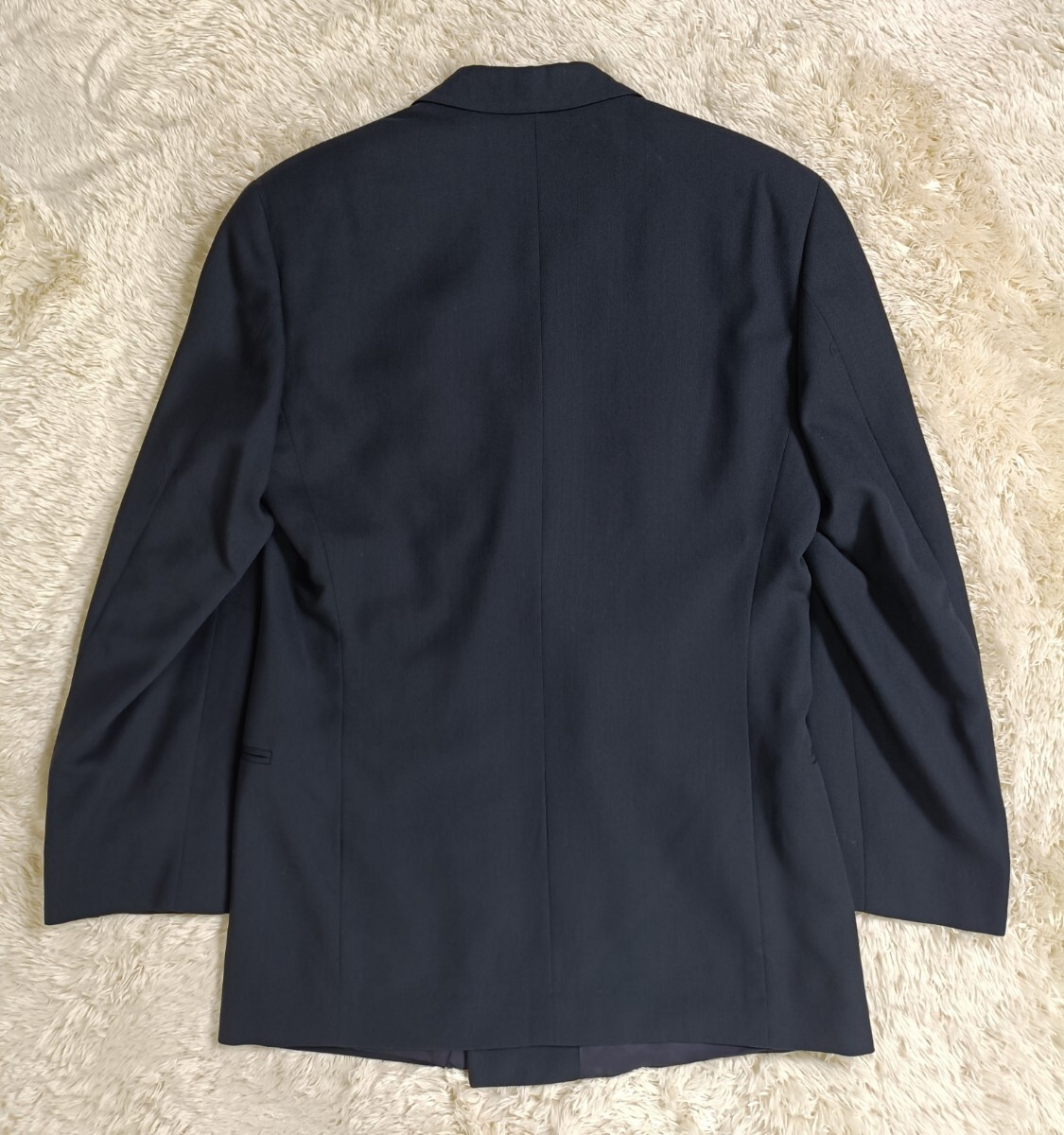 EMPORIO ARMANI スーツ セットアップ【ダブルブレスト】【サイズ L相當】【ブラック】【未使用級】【総里 春秋冬】【パンツ裾上げ無】