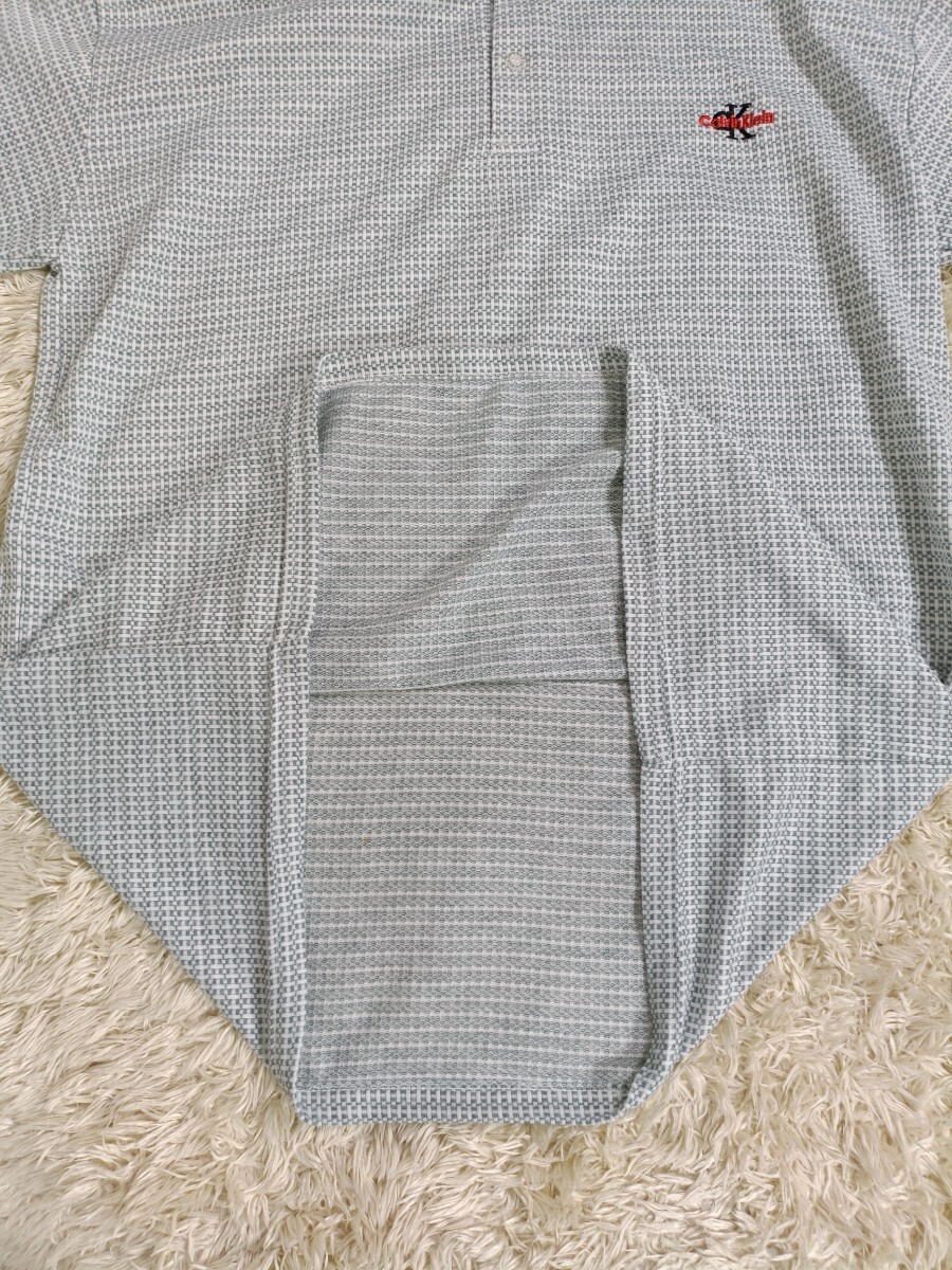 CK カルバンクライン ポロシャツ【カルバンクライン】【大きいサイズ XXL相當(dāng)】【刺繍】【コットン100%】1000円スタート