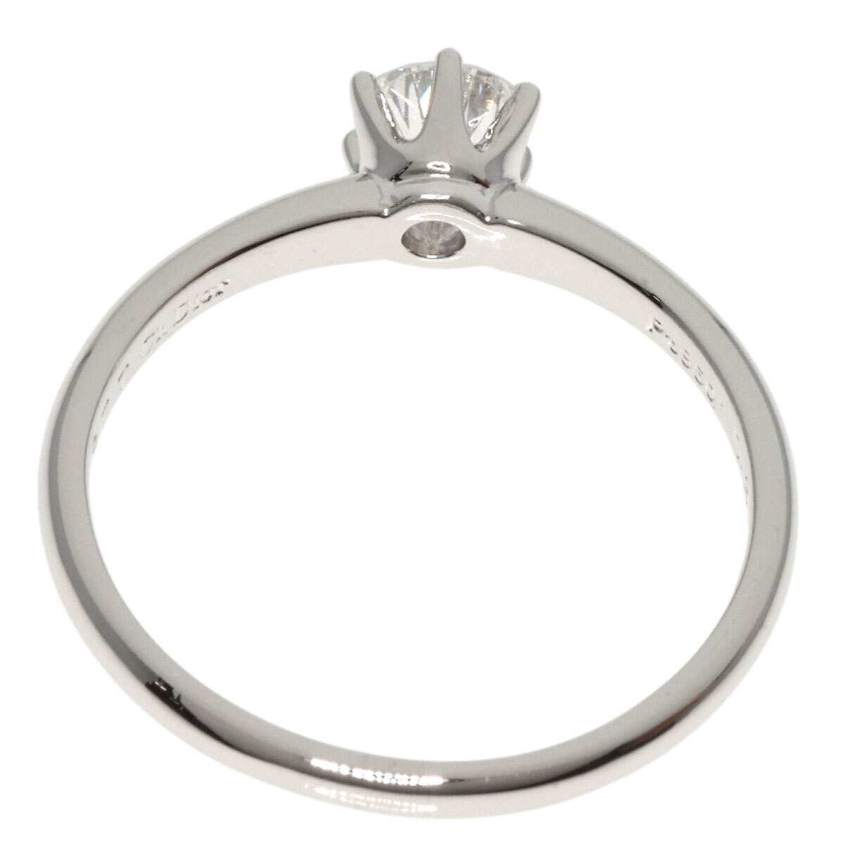 CHRISTIAN DIOR クリスチャンディオール ダイヤモンド リング?指輪 プラチナPT950 レディース 中古