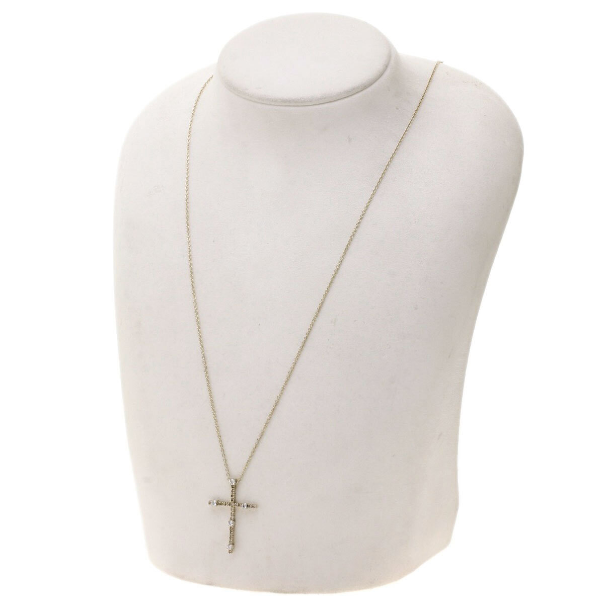 Damiani ダミアーニ ノッテ ディ サン ロレンツォ クロス ダイヤモンド ネックレス K18イエローゴールド レディース 中古