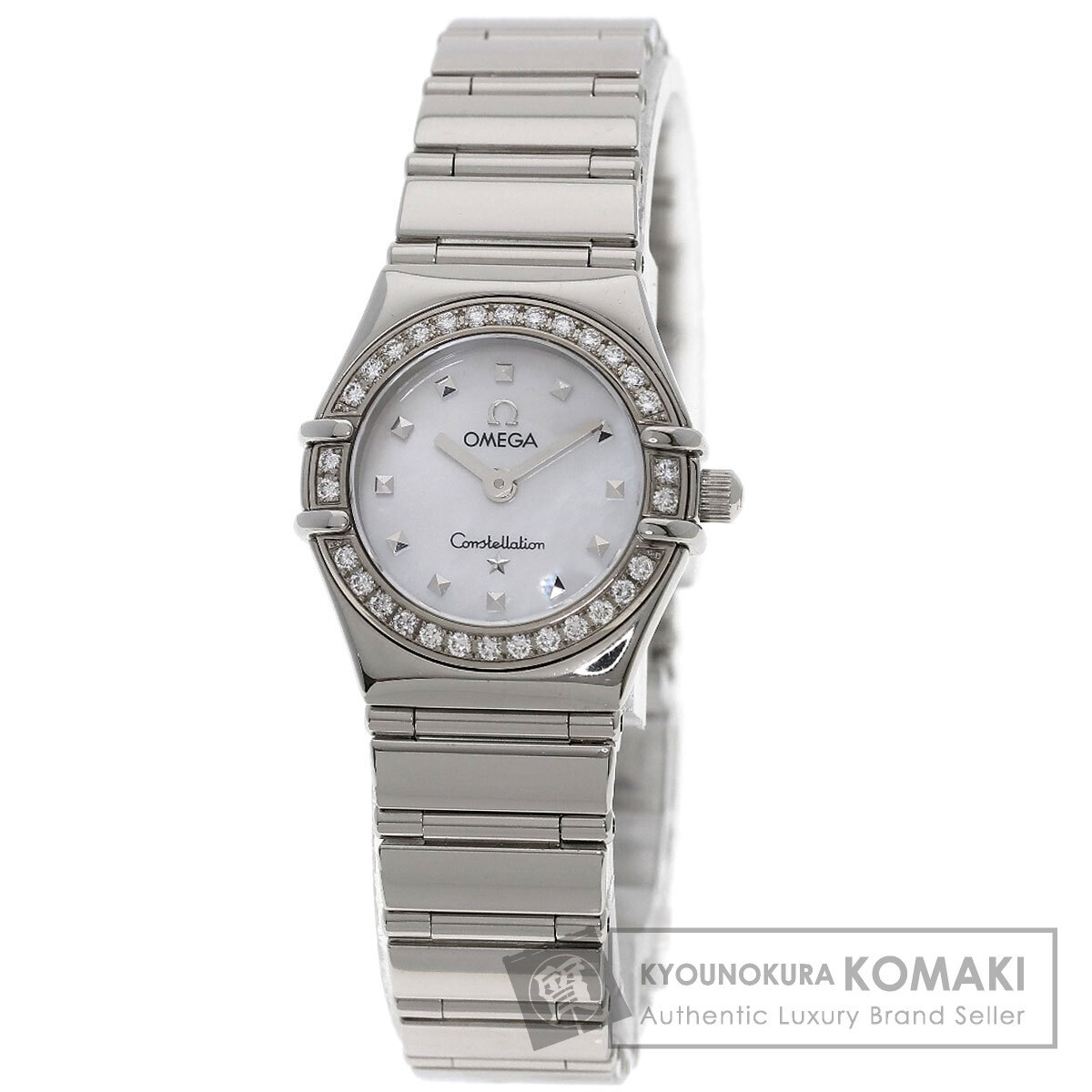 OMEGA オメガ 1465.71 コンステレーション ベゼル ダイヤモンド 腕時計 ステンレススチール SS ダイヤモンド レディース 中古