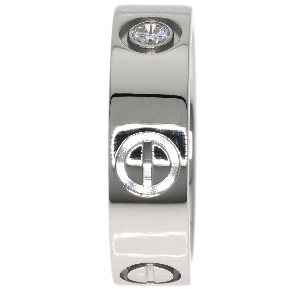 CARTIER カルティエ ラブリング 1P ダイヤモンド #49 リング?指輪 プラチナPT950 レディース 中古