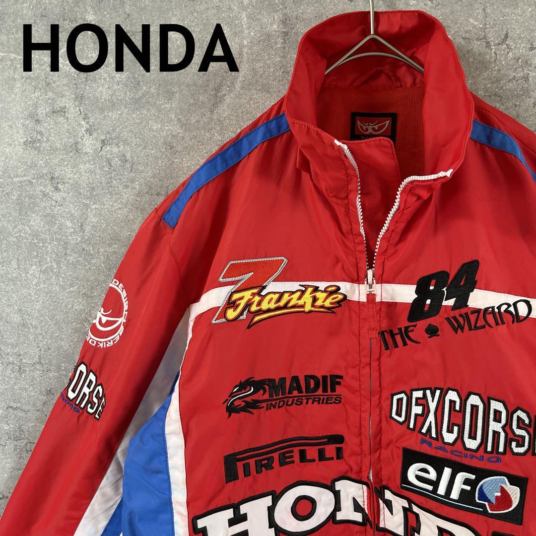 HONDA ナイロンジャケット　レーシングブランド刺繍　XSメンズab W1