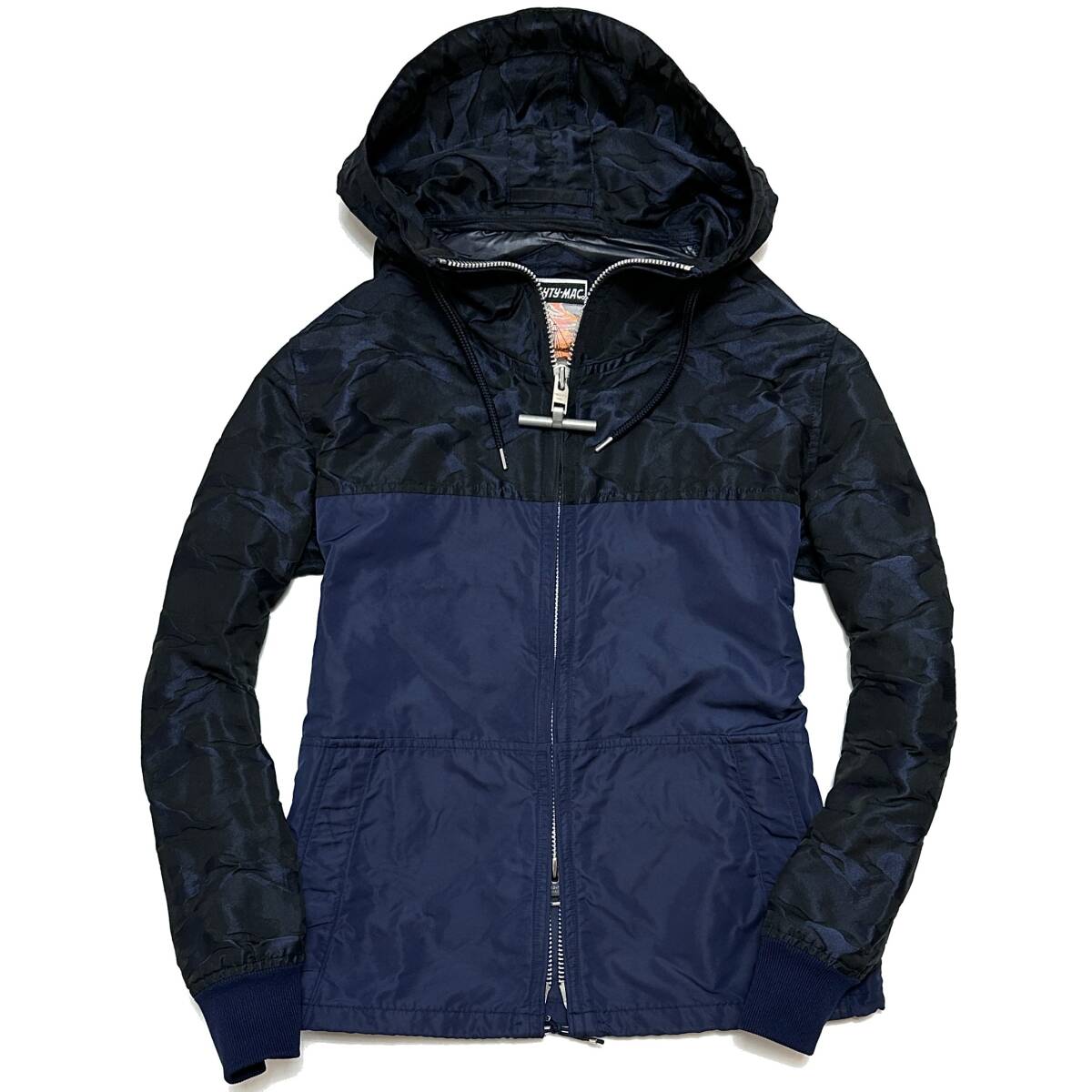 定価7.2万 AKM JAQUARD CAMO POLYESTER BI-COLOR MIGHTY MAC DECK PARKA M マウンテンパーカー ブルゾン junhashimoto wjk 1piu