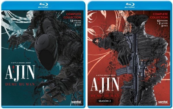 【送料込】2点セット 亜人 第1 & 第2クール 全26話+劇場版 (北米版 ブルーレイ) Ajin Season 1&2 blu-ray BD