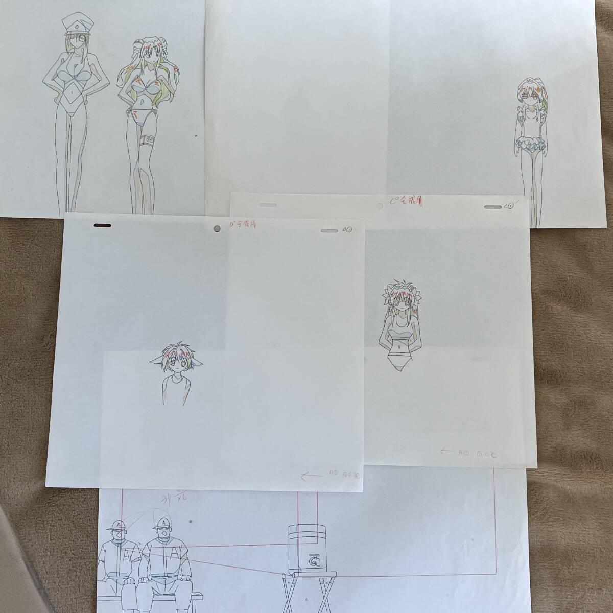 ギャラクシーエンジェル 直筆 セル画 原画 11枚セット 直筆背景 ギャラクシーエンジェル 直筆 セル画 原画 11枚セット 直筆背景